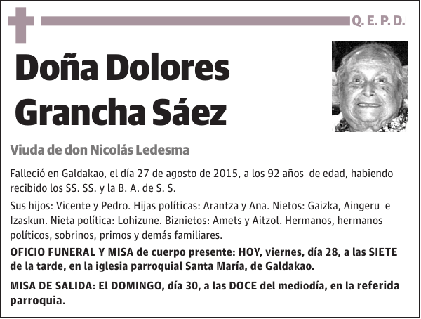 Dolores Grancha Sáez