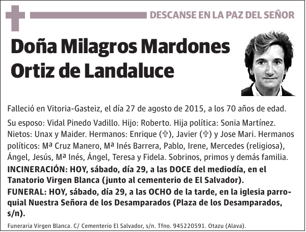 Milagros Mardones Ortiz de Landaluce