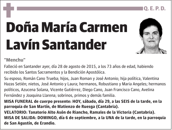 María Carmen Lavín Santander