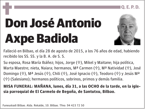 José Antonio Axpe Badiola