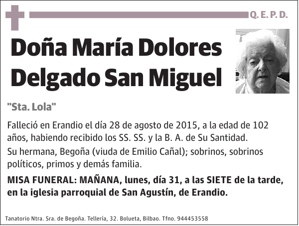 María Dolores Delgado San Miguel