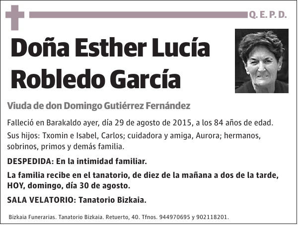 Esther Lucía Robledo García