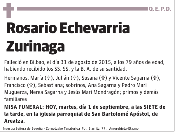 Rosario Echevarria Zurinaga