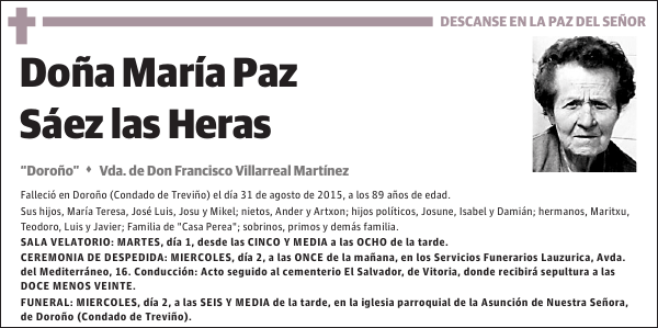 María Paz Sáez las Heras