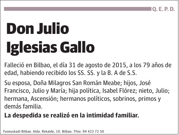 Julio Iglesias Gallo