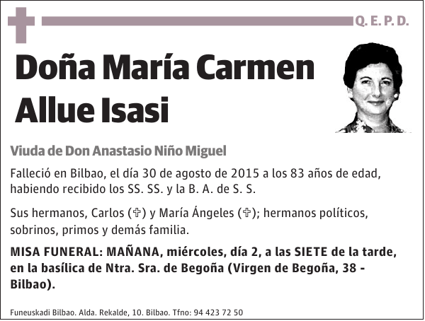 María Carmen Allue Isasi