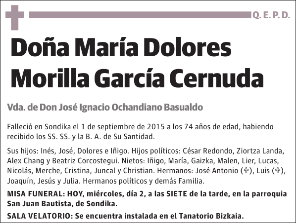 María Dolores Morilla García Cernuda