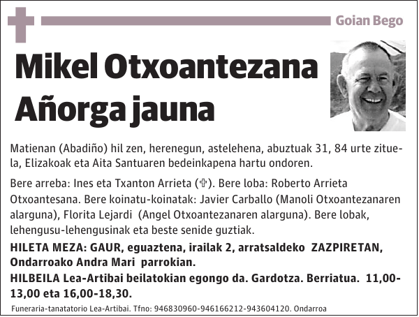 Mikel Otxoantezana Añorga