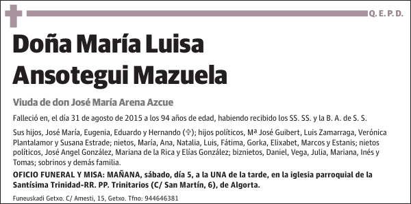 María Luisa Ansotegui Mazuela