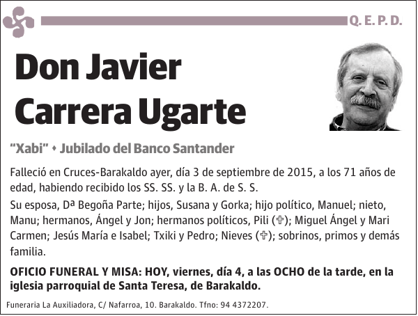 Javier Carrera Ugarte