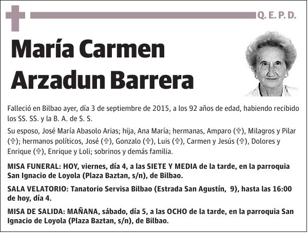 María Carmen Arzadun Barrera