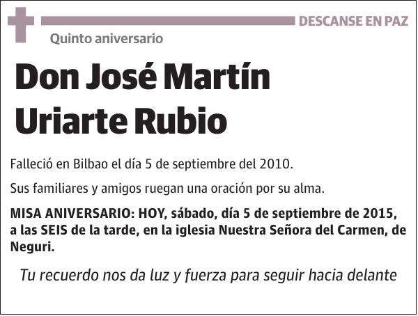 José Martín Uriarte Rubio