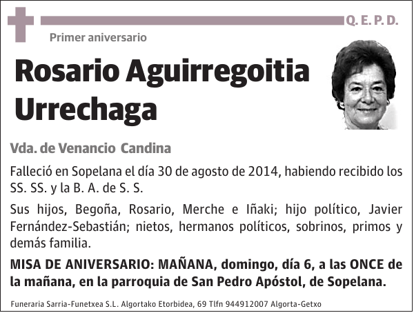 Rosario Aguirregoitia Urrechaga