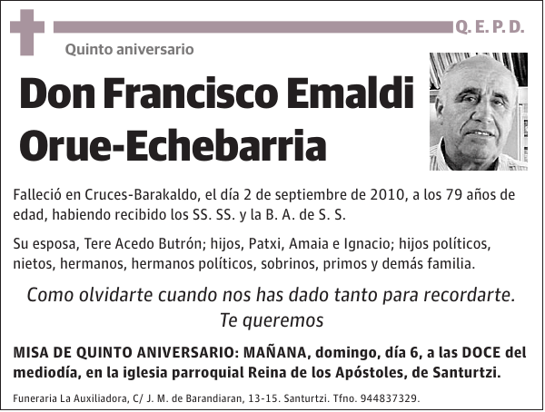 Francisco Emaldi Orue-Echebarria