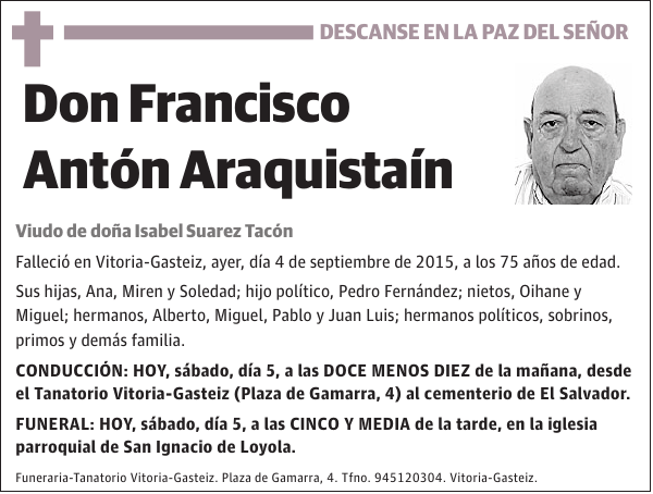 Francisco Antón Araquistaín