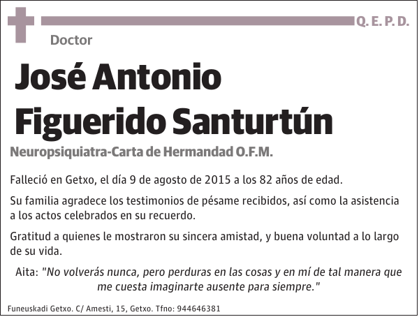 Doctor José Antonio Figuerido Santurtún