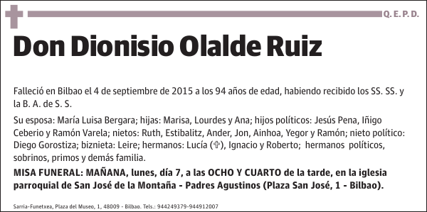 Dionisio Olalde Ruiz