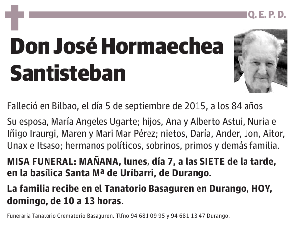 José Hormaechea Santisteban