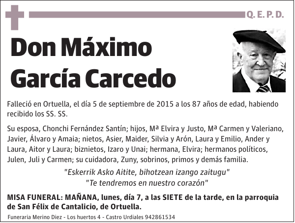 Máximo García Carcedo