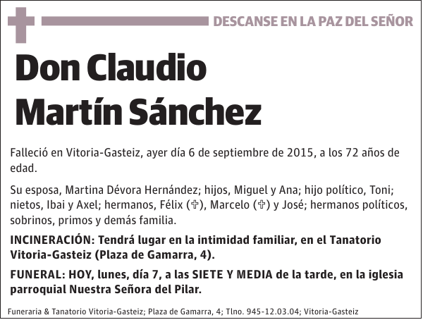 Claudio Martín Sánchez