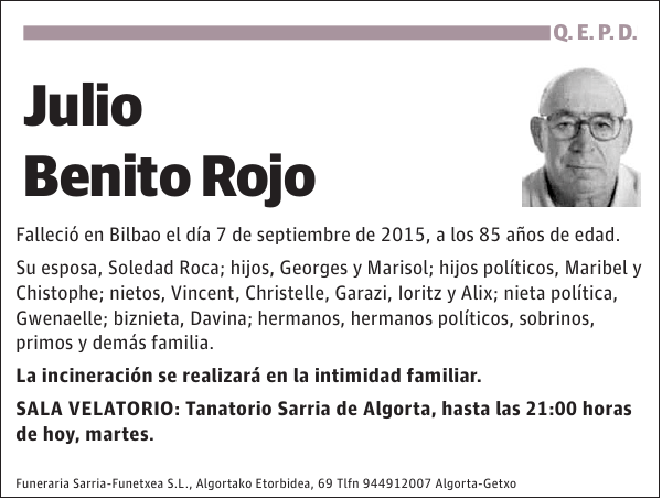 Julio Benito Rojo