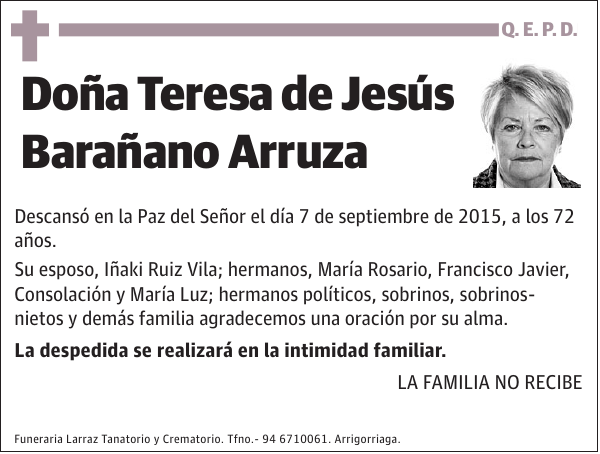 Teresa de Jesús Barañano Arruza