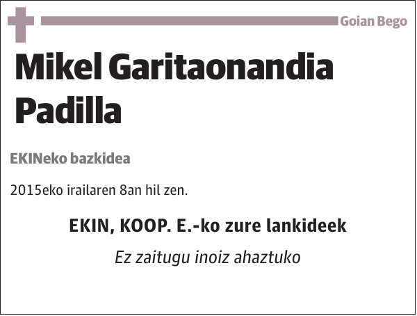 Mikel Garitaonandia Padilla