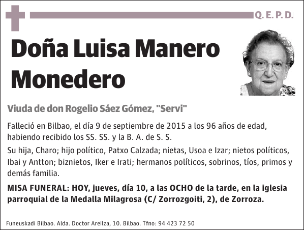 Luisa Manero Monedero