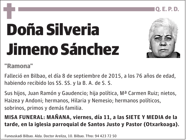 Silveria Jimeno Sánchez