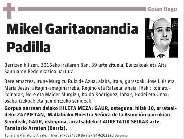 Mikel Garitaonandia Padilla