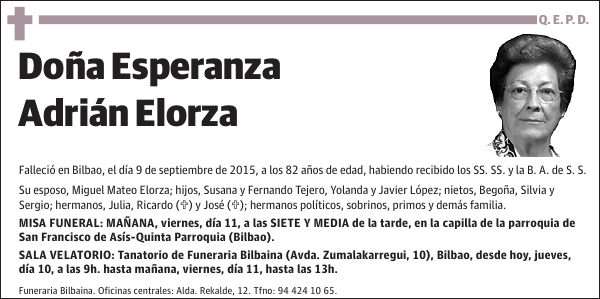 Esperanza Adrián Elorza