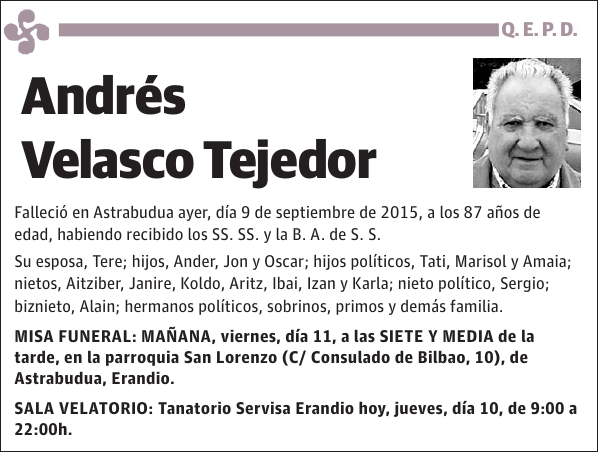 Andrés Velasco Tejedor