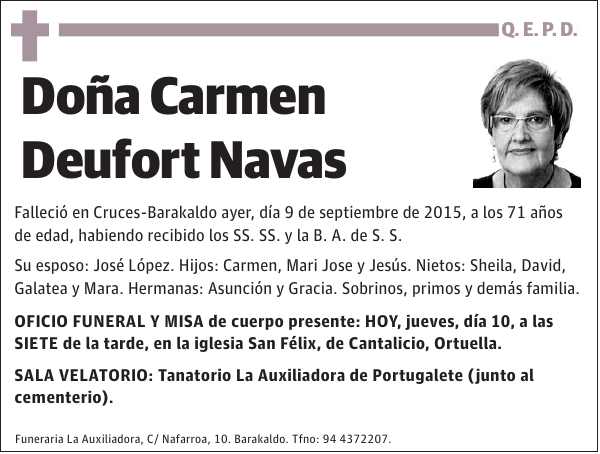 Carmen Deufort Navas