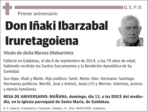 Iñaki Ibarzabal Iruretagoiena