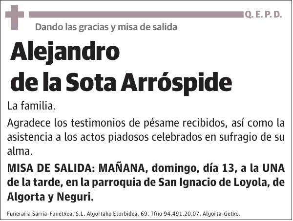 Alejandro de la Sota Arróspide