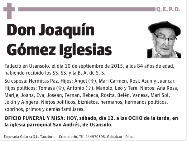 Joaquín Gómez Iglesias