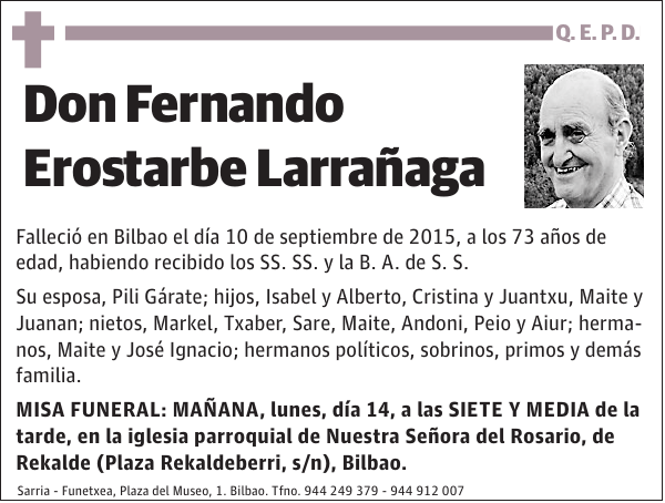 Fernando Erostarbe Larrañaga