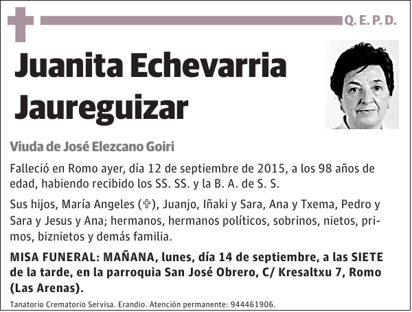 Juanita Echevarria Jaureguizar