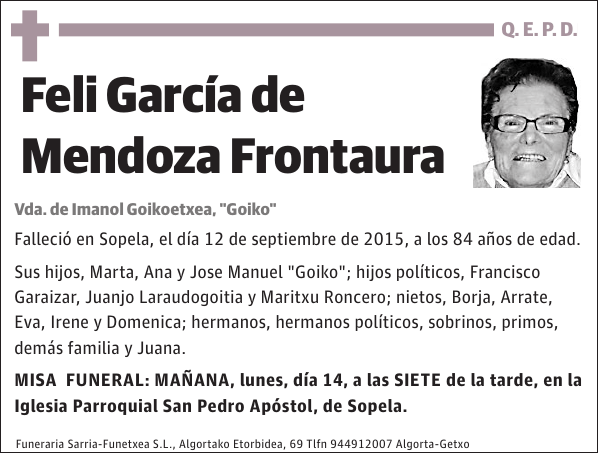 Feli García de Mendoza Frontaura