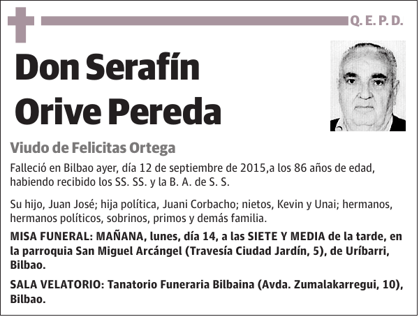 Serafín Orive Pereda