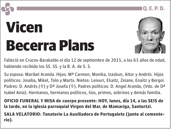 Vicen Becerra Plans