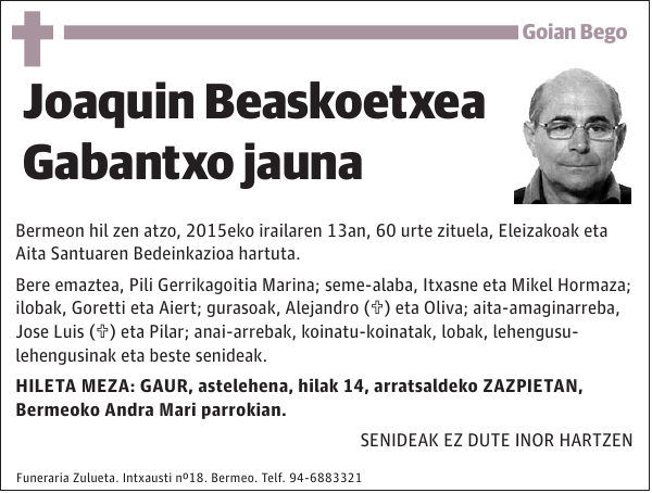 Joaquin Beaskoetxea Gabantxo