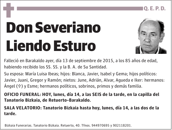 Severiano Liendo Esturo