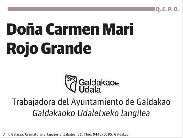 Carmen Mari Rojo Grande