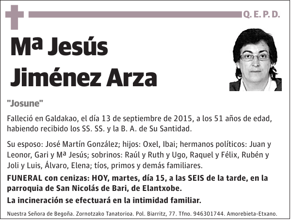 Mª Jesús Jiménez Arza