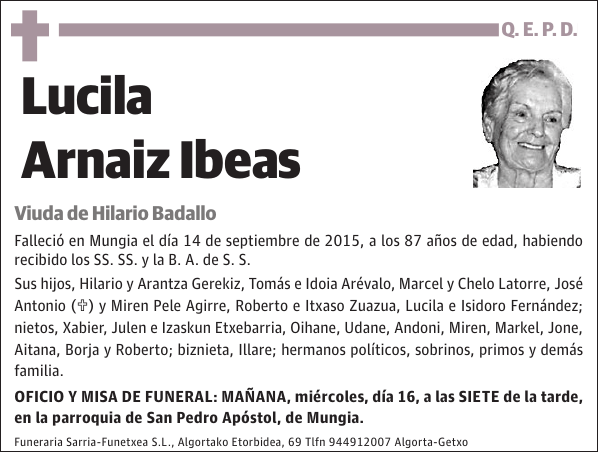 Lucila Arnaiz Ibeas