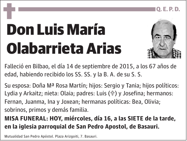 Luis María Olabarrieta Arias