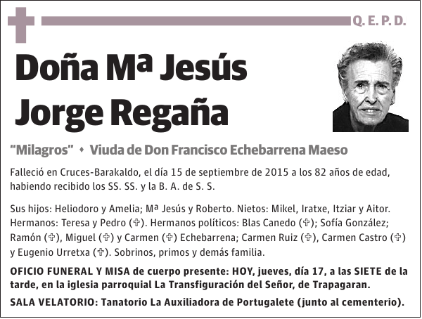 Mª Jesús Jorge Regaña