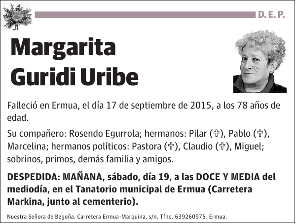 Margarita Guridi Uribe