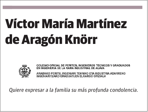 Víctor María Martínez de Aragón Knörr